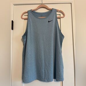 Nike Women's Heather Blue Tank Top